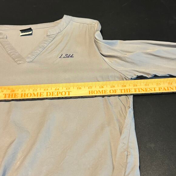 UG Apparel LSU The Lyne Gray Long Sleeve V-Neck Top Women’s Size M Casual Fit - Picture 7 of 7